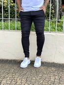 Calça slim masculina alfaiataria+ frete grátis