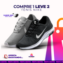 Kit 2 Tênis Academia + Brinde Smartwatch